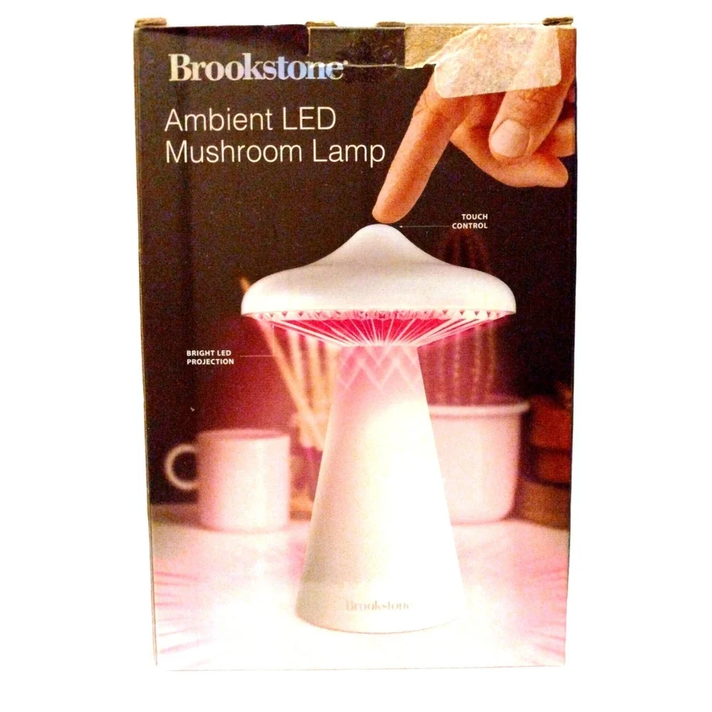 Brookstone Ambient LED Mushroom Lamp